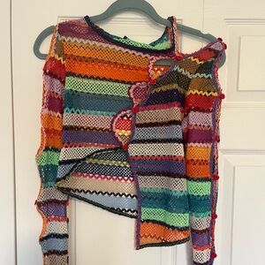 Jaded London Fine Knit Asymmetric Cardigan